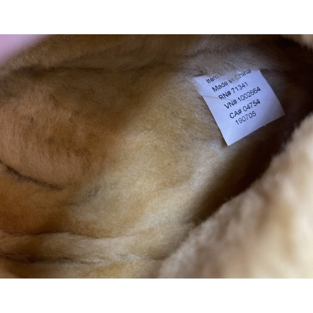 LL Bean Wicked Good Moccasins Suede Shearling Slippers Women's Size US 7 Medium - Picture 6 of 15